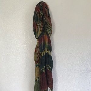 Gently used plaid Tolani scarf